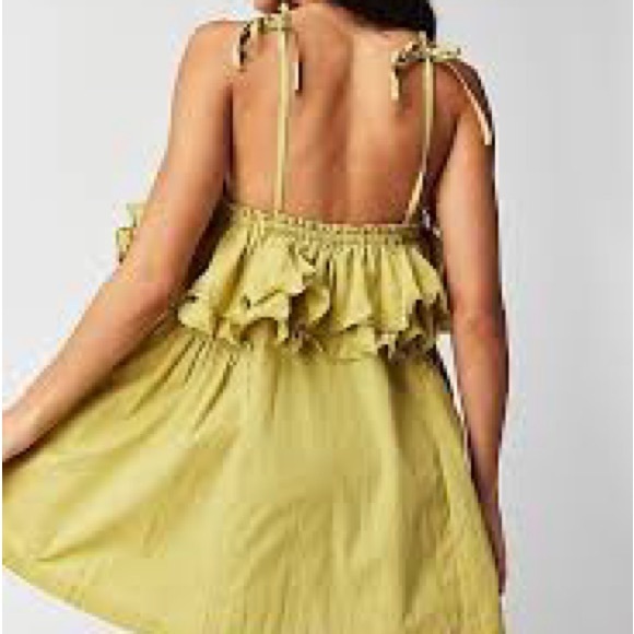 NWT Free People Have A Thing For You Mini dress in Palm Leaf - Picture 2 of 3